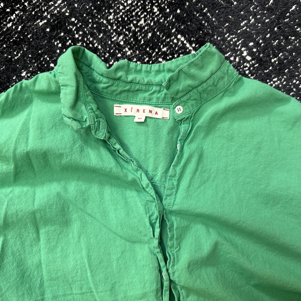 Xirena - Channing Shirt - Bright Green - Size Medium